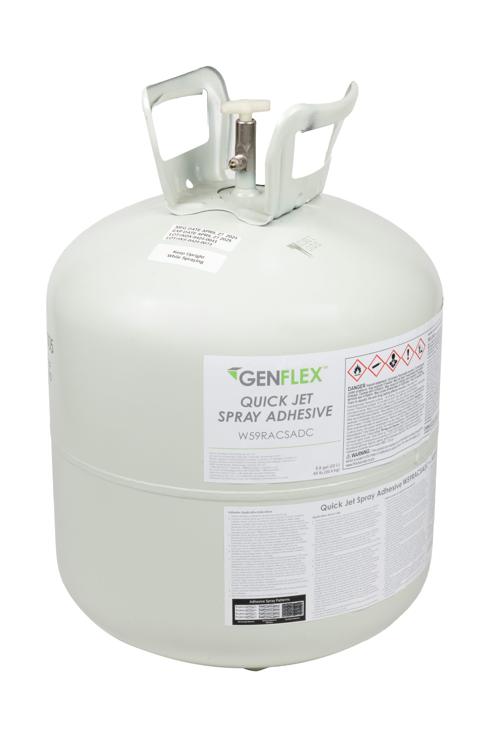 W59RACSADC Quick Jet Spray Adhesive- Canister